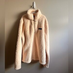 Patagonia Los Gatos Blush Pink Fuzzy Quarter Zip